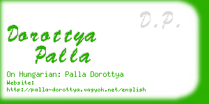 dorottya palla business card